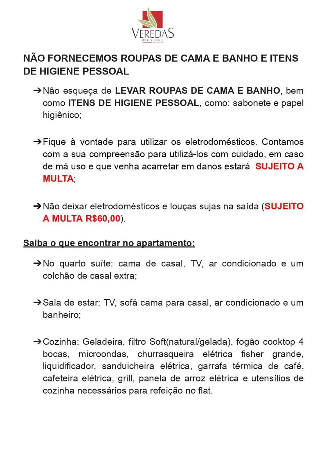 Veredas do Rio Quente Flat 109 Exterior foto